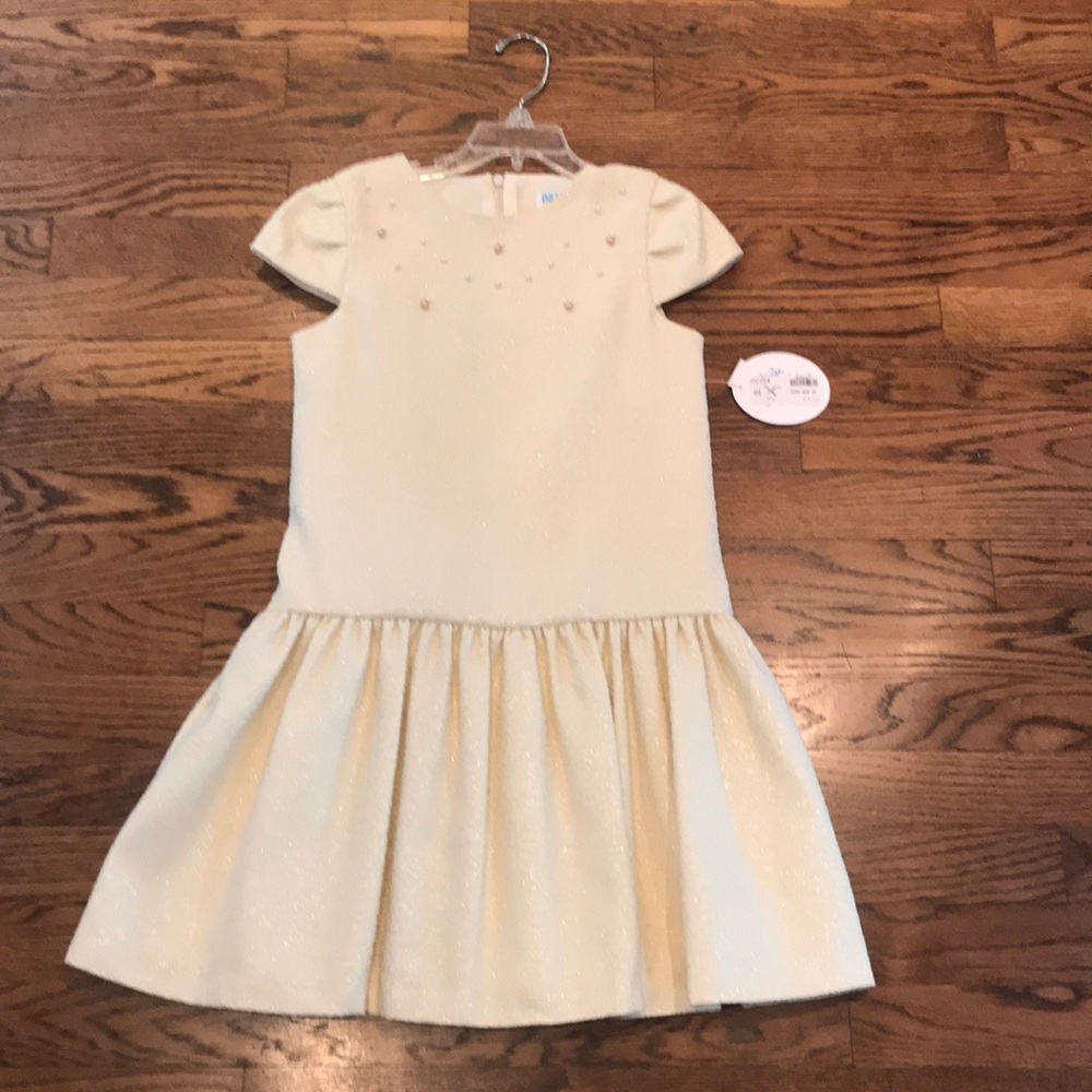 Luli & me jacquard drop waist dress